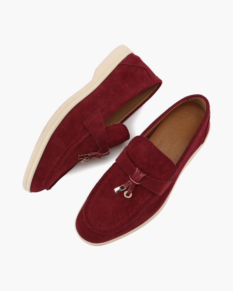 Old Money Elegante Suède Loafers