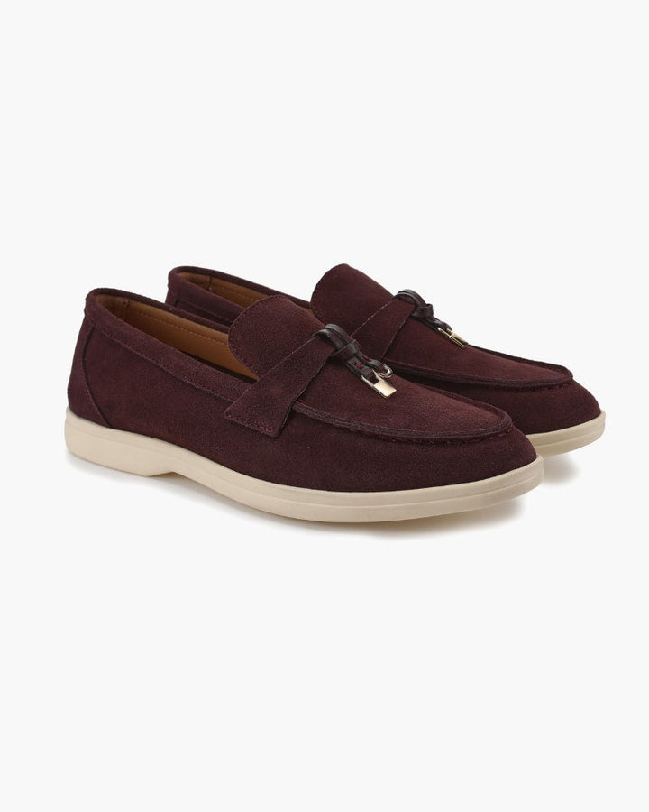 Old Money Elegante Suède Loafers