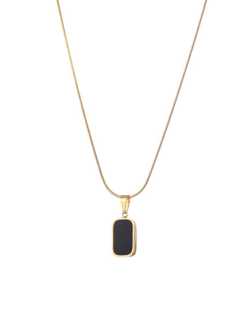 Zwarte Old Money ketting