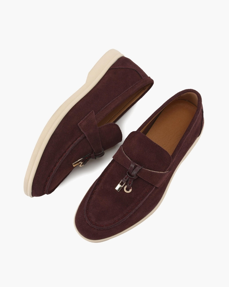 Old Money Elegante Suède Loafers
