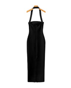 Halter Neck Slim Fit Maxi Jurk