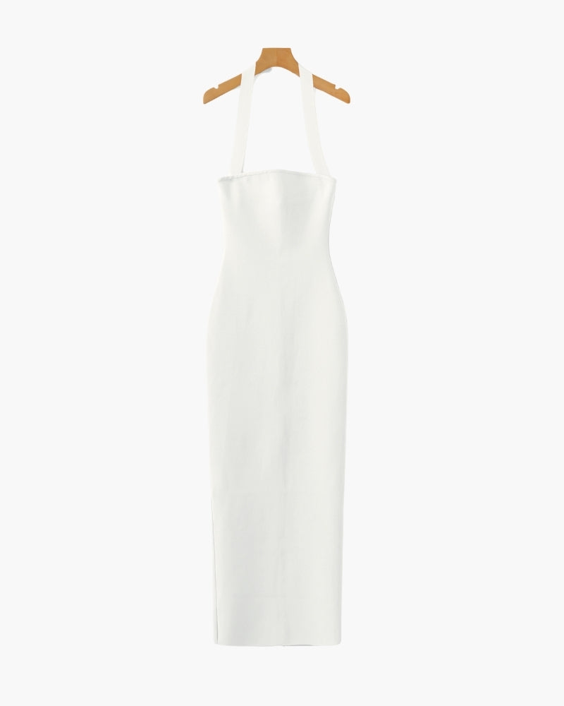 Halter Neck Slim Fit Maxi Jurk