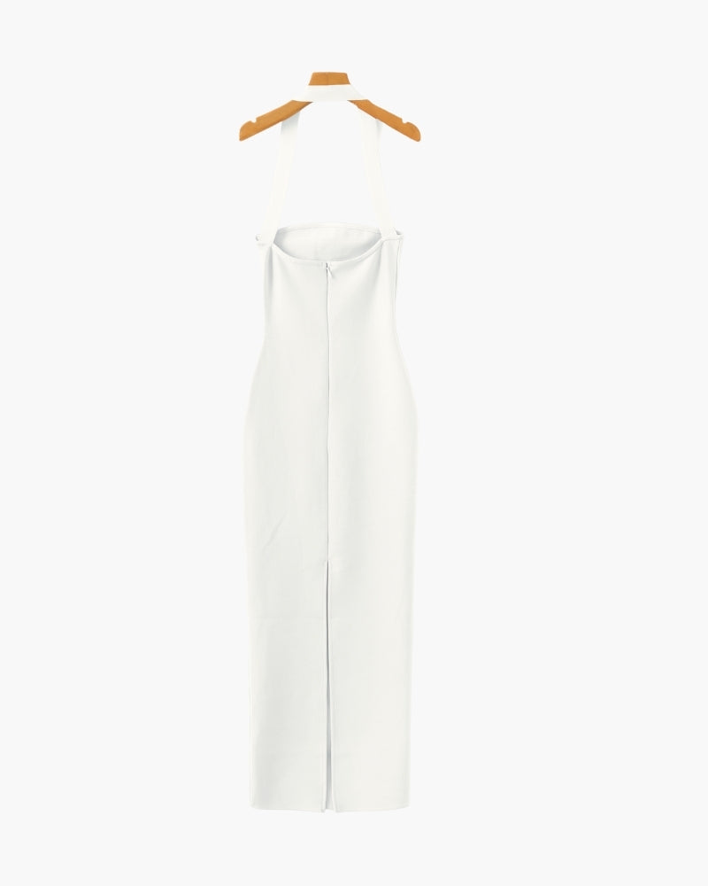 Halter Neck Slim Fit Maxi Jurk
