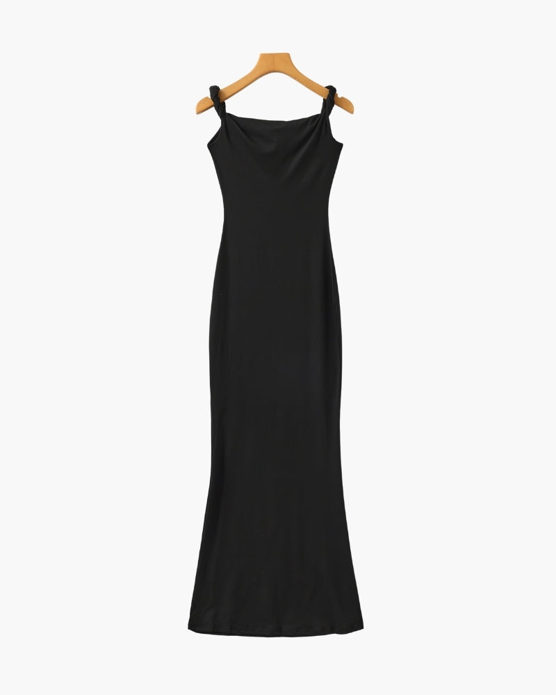 One-Shoulder Bodycon Maxi Jurk