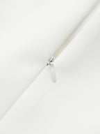 Geplooide Mini Jurk met Metalen Detail