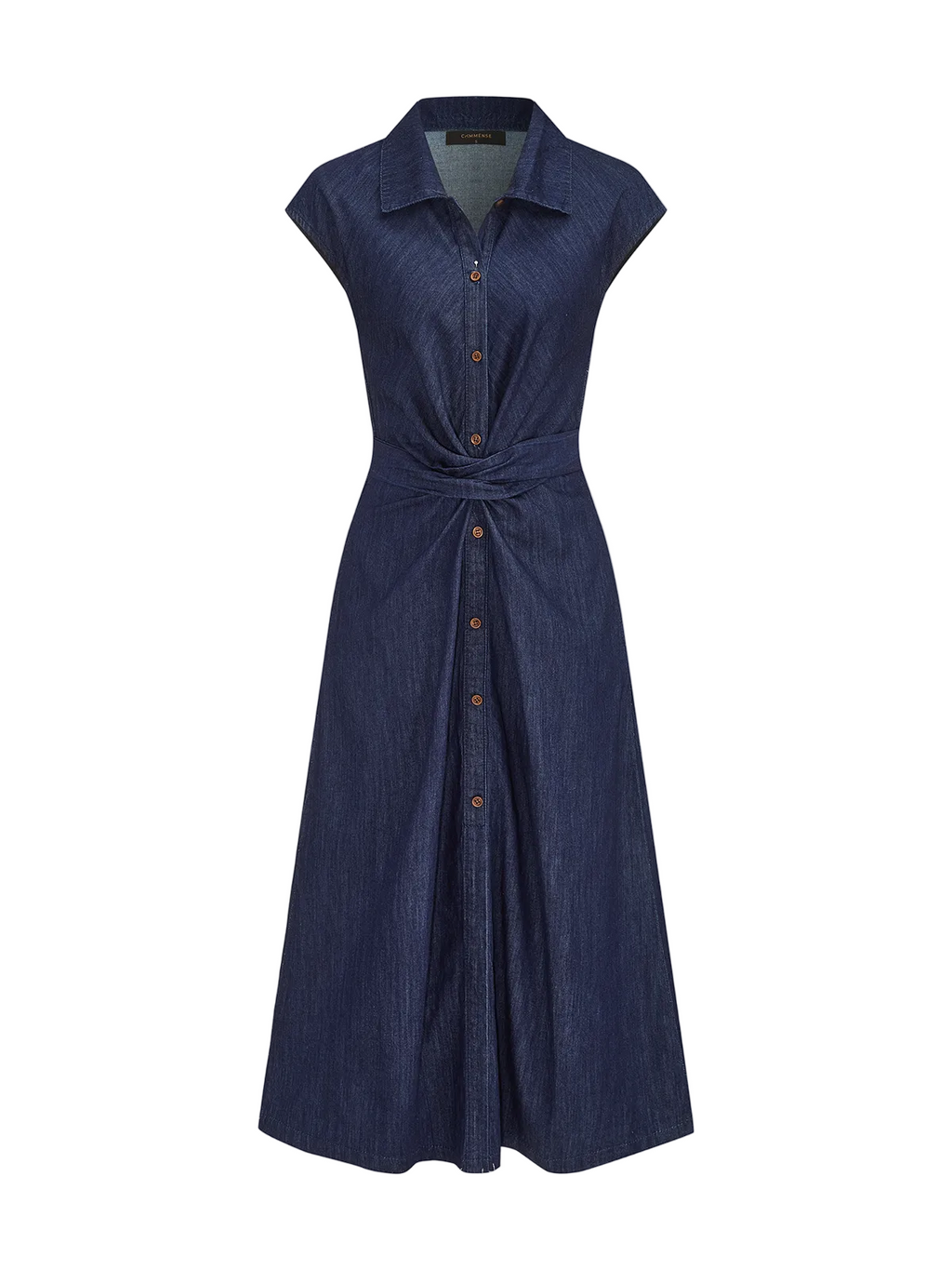 Midi Blousejurk met Gedrapeerde Taille