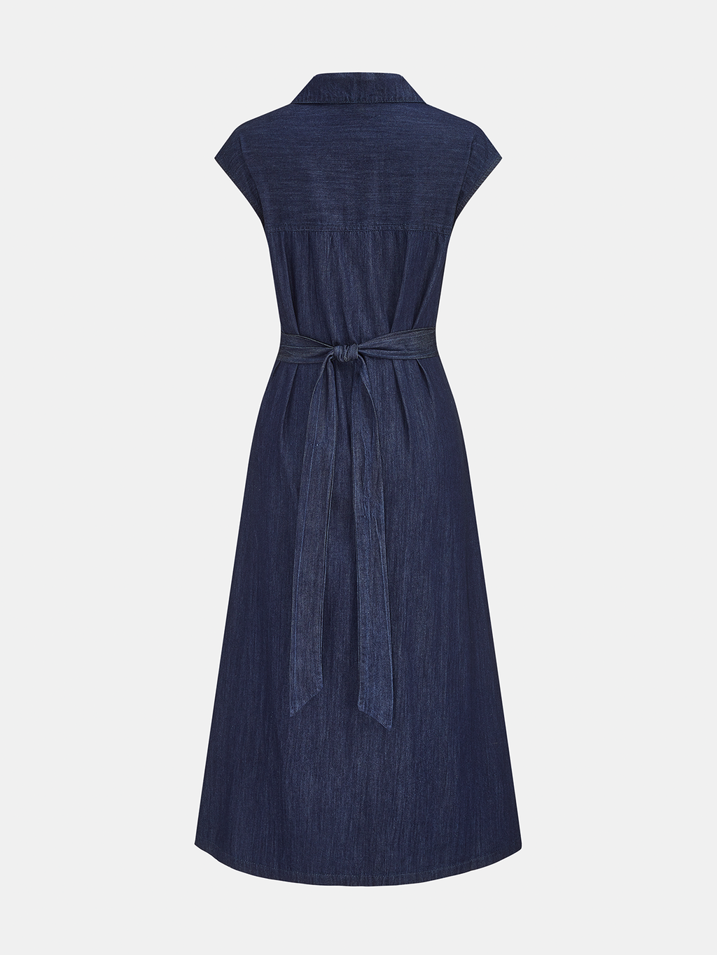 Midi Blousejurk met Gedrapeerde Taille