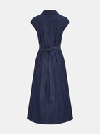 Midi Blousejurk met Gedrapeerde Taille