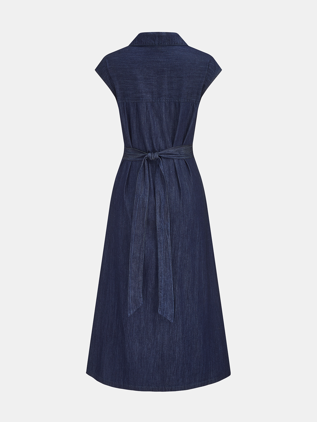 Midi Blousejurk met Gedrapeerde Taille
