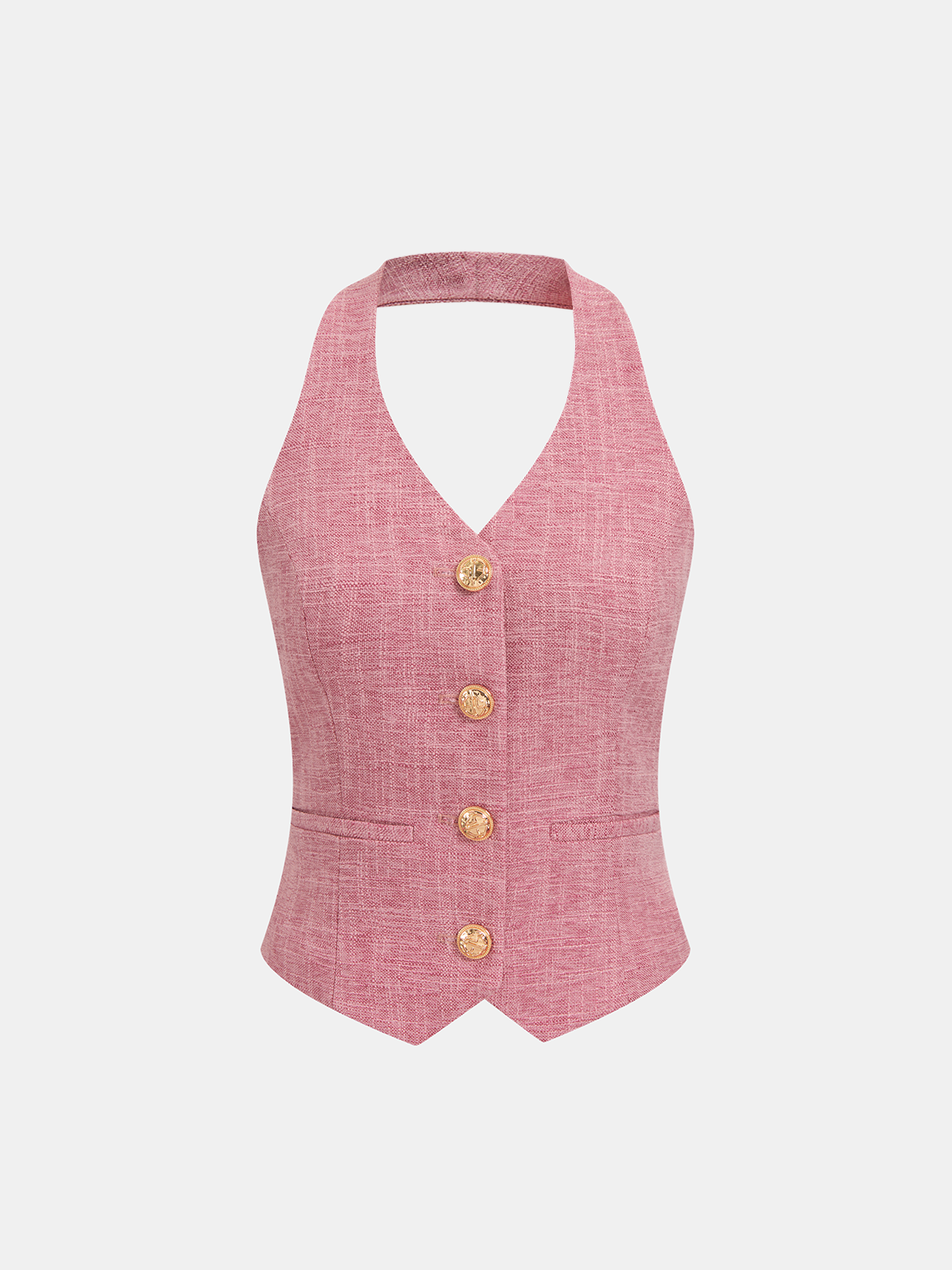 De Montclair Set – Haltergilet & Pantalon met Wijde Pijpen