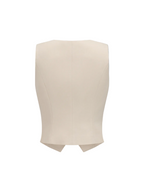 De Belvédère Set – Gilet met V-Hals & Pantalon met Wijde Pijpen