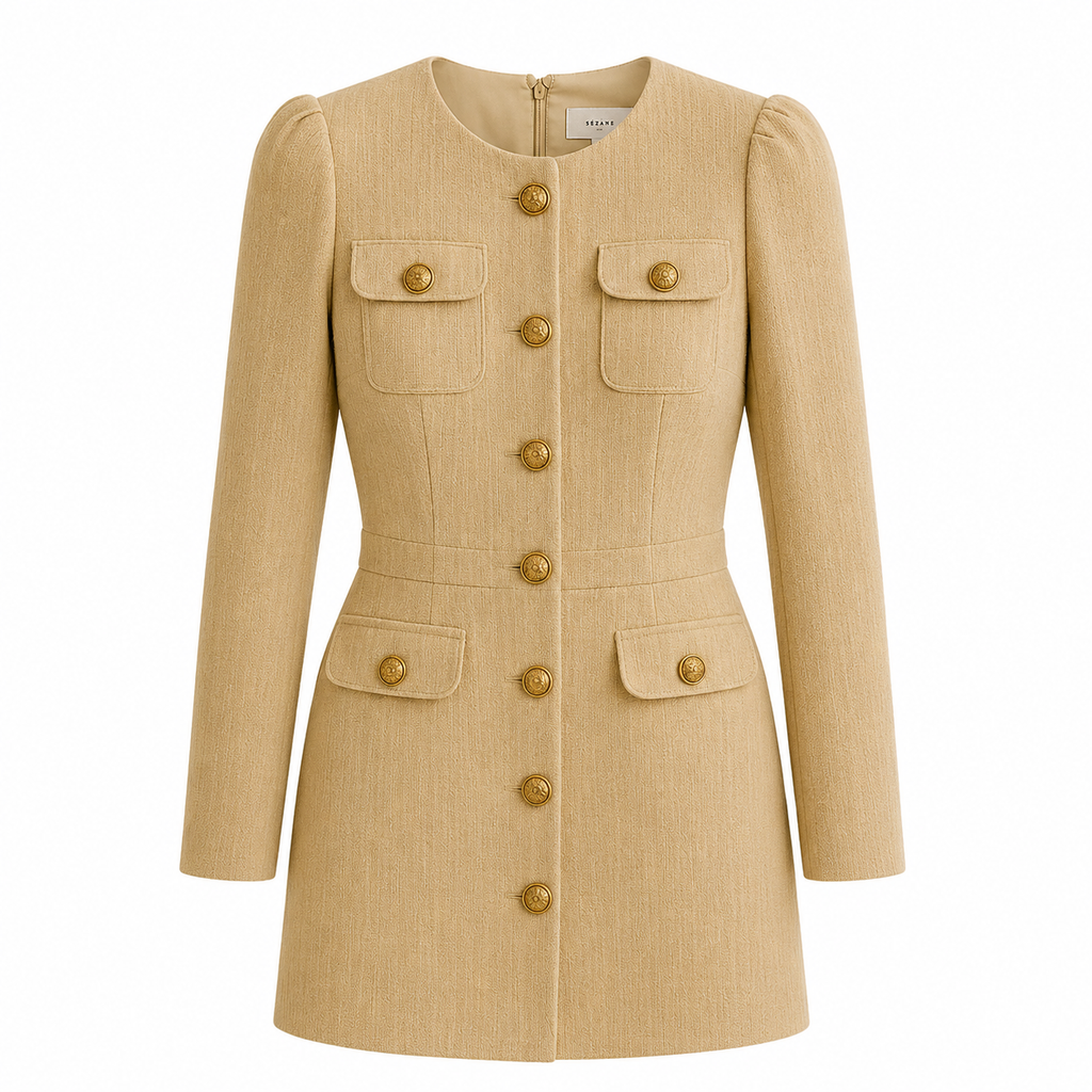 Witte Old Money Jurk