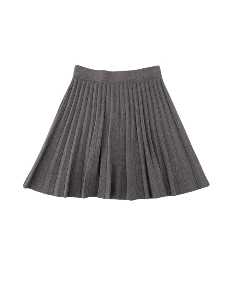 Oxford Geplooide Wollen Mini Rok