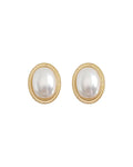 Radiance Ovale Parel Oorknoppen