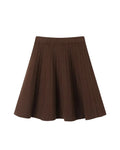 Oxford Geplooide Wollen Mini Rok