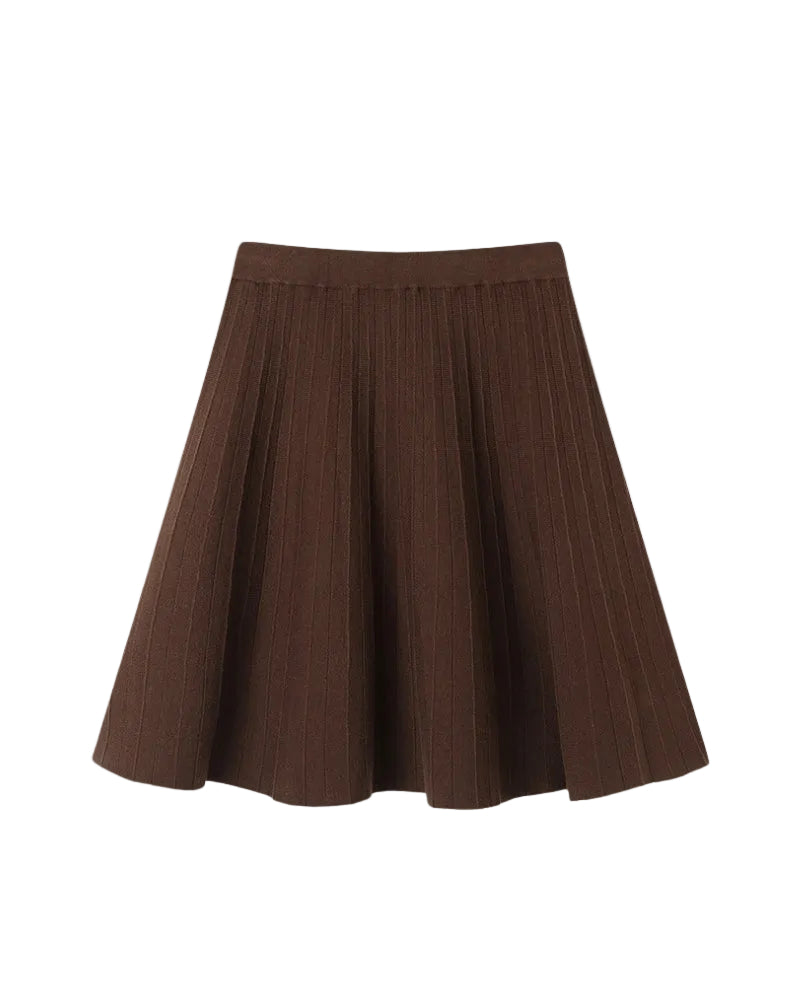 Oxford Geplooide Wollen Mini Rok