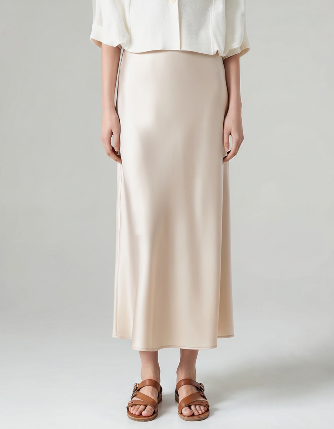 Old Money Elegante Zijden Rok