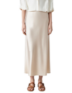 Old Money Elegante Zijden Rok