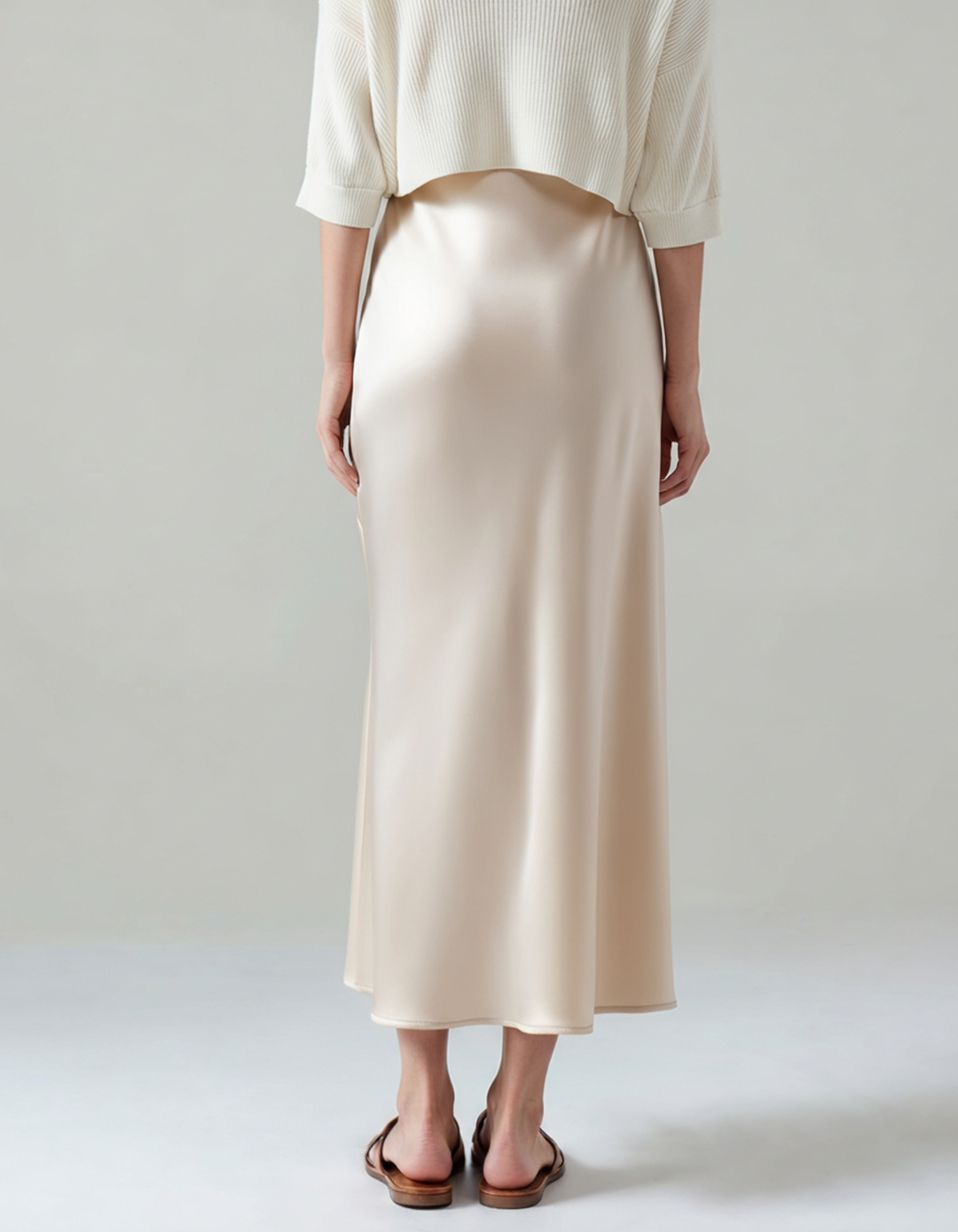 Old Money Elegante Zijden Rok