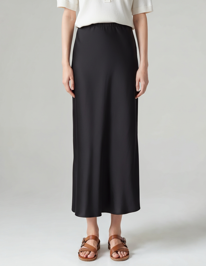 Old Money Elegante Zijden Rok