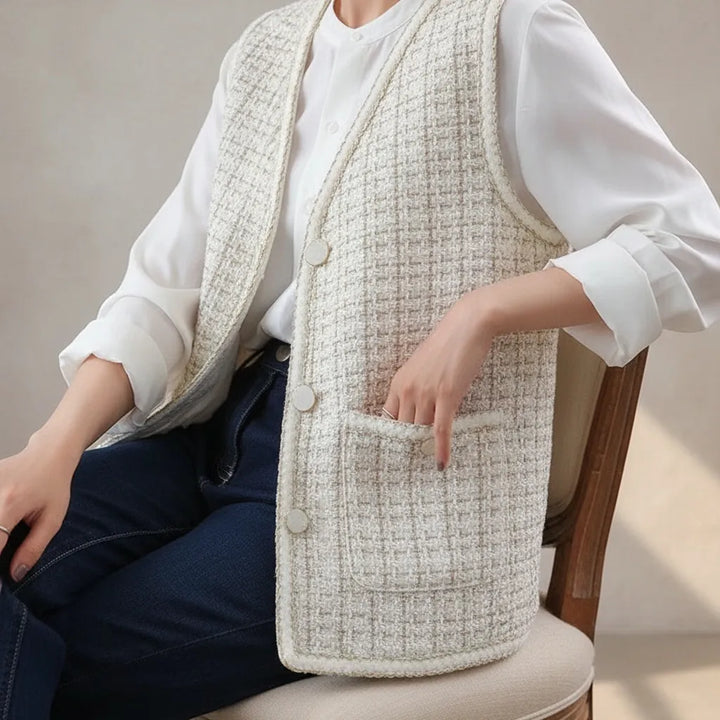 Gilet Tweed Femme