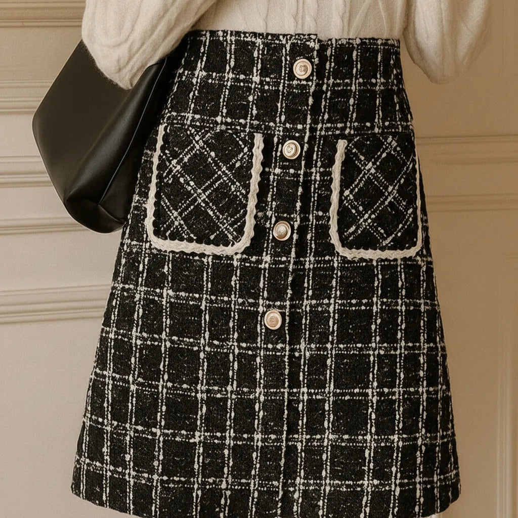 Gestreepte Midi Rok