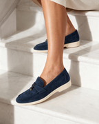 Old Money Elegante Suède Loafers