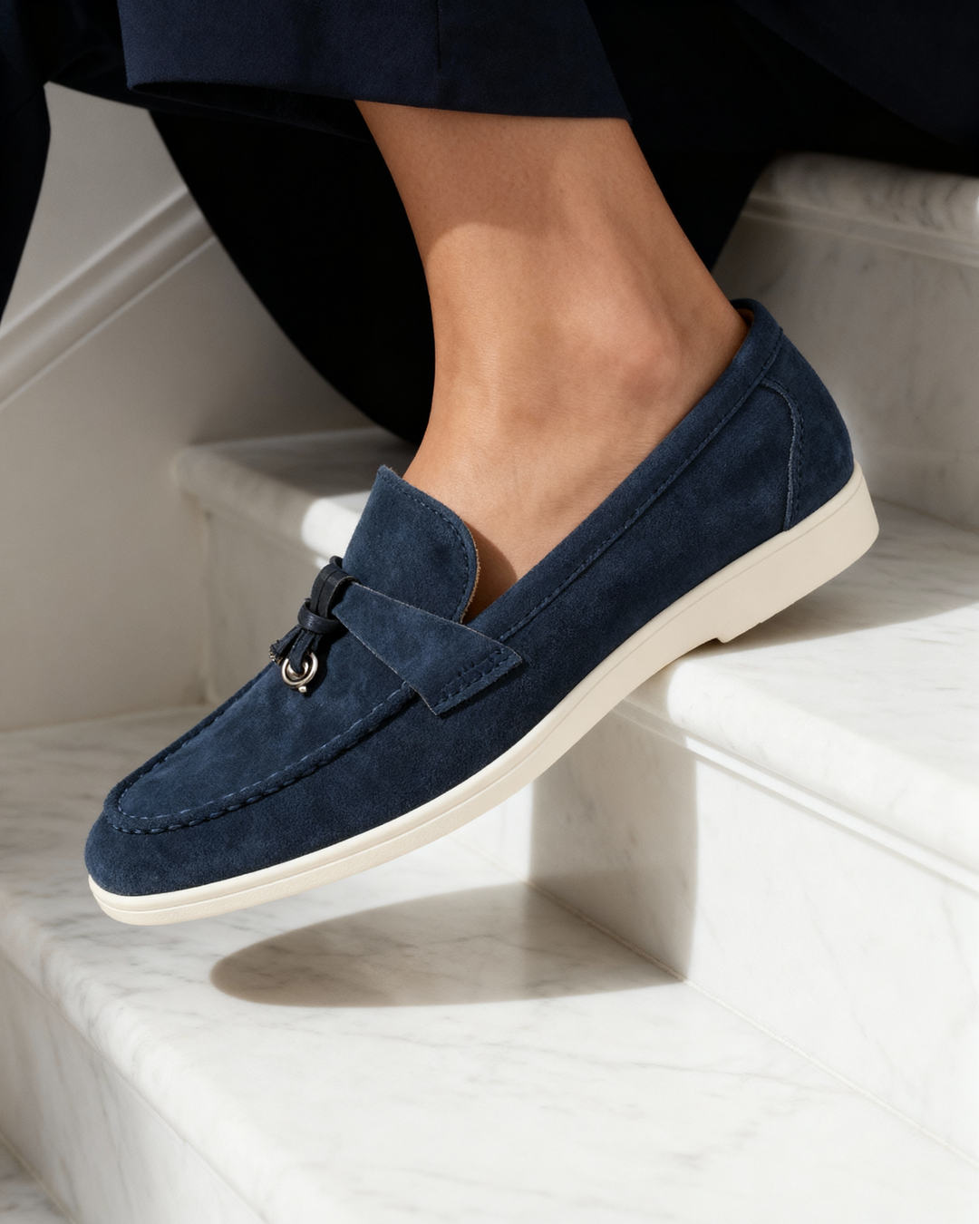Old Money Elegante Suède Loafers