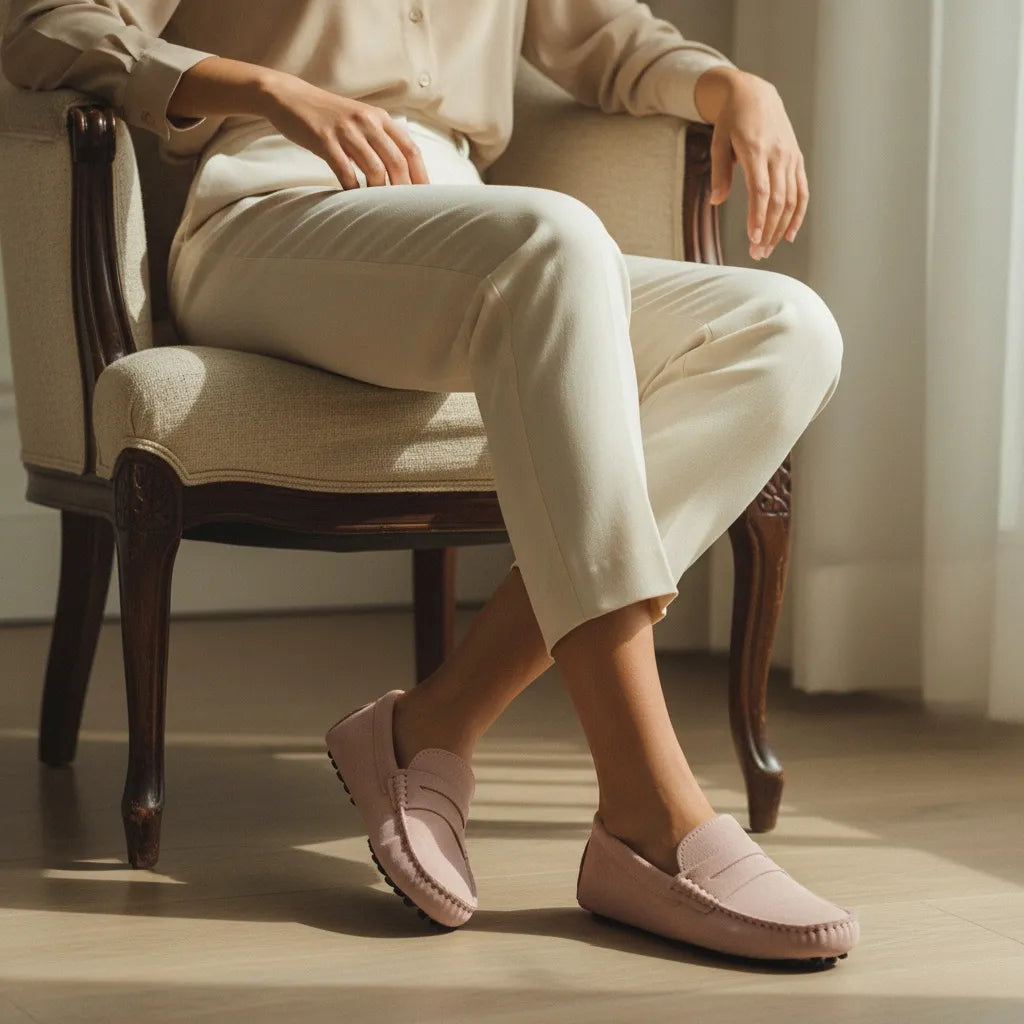 De Klassieke Lichtroze Loafer