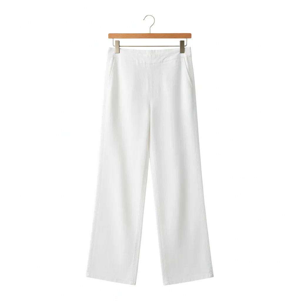 Witte Old Money Pantalon