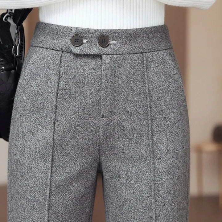 Pantalon Évasé Taille Haute