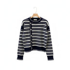 Marineblauwe Bretonse Trui voor Dames