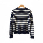 Marineblauwe Bretonse Trui voor Dames