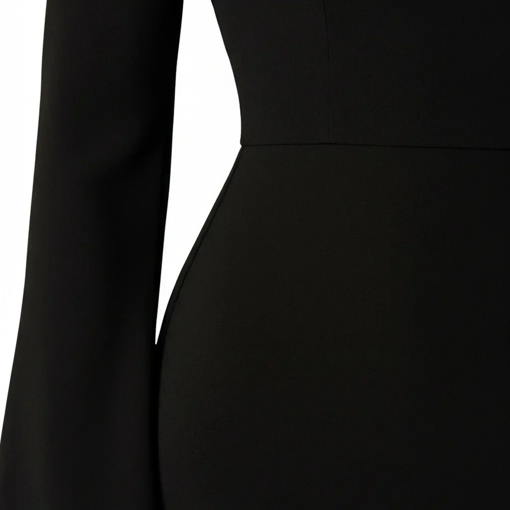 Robe en Soie Noire
