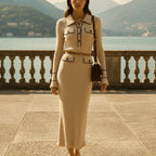Lange Old Money aesthetic jurk
