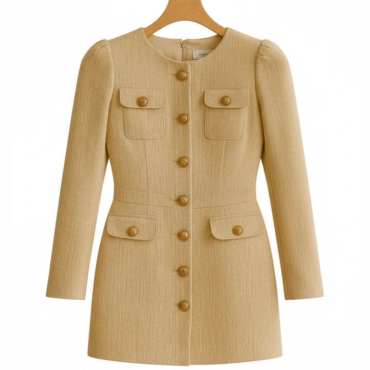 Robe Tweed Blanche