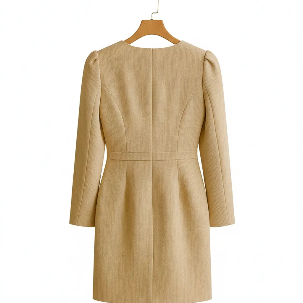 Robe Tweed Blanche