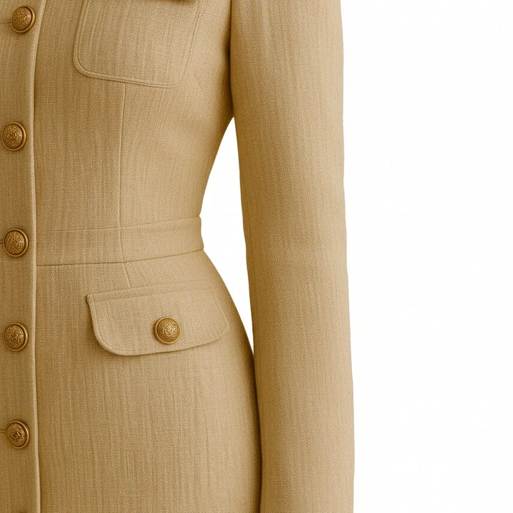 Robe Tweed Blanche