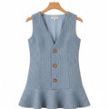 Blauwe tweedjurk