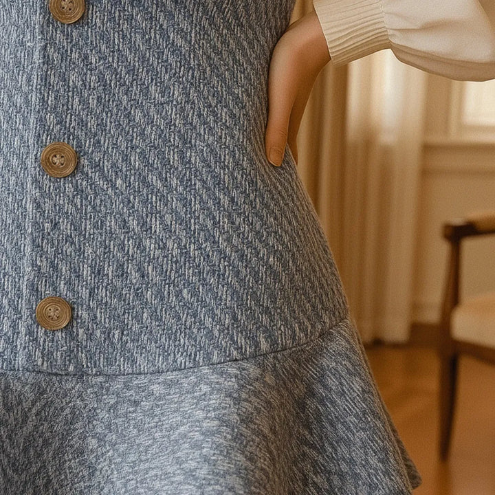 Robe Tweed Bleu