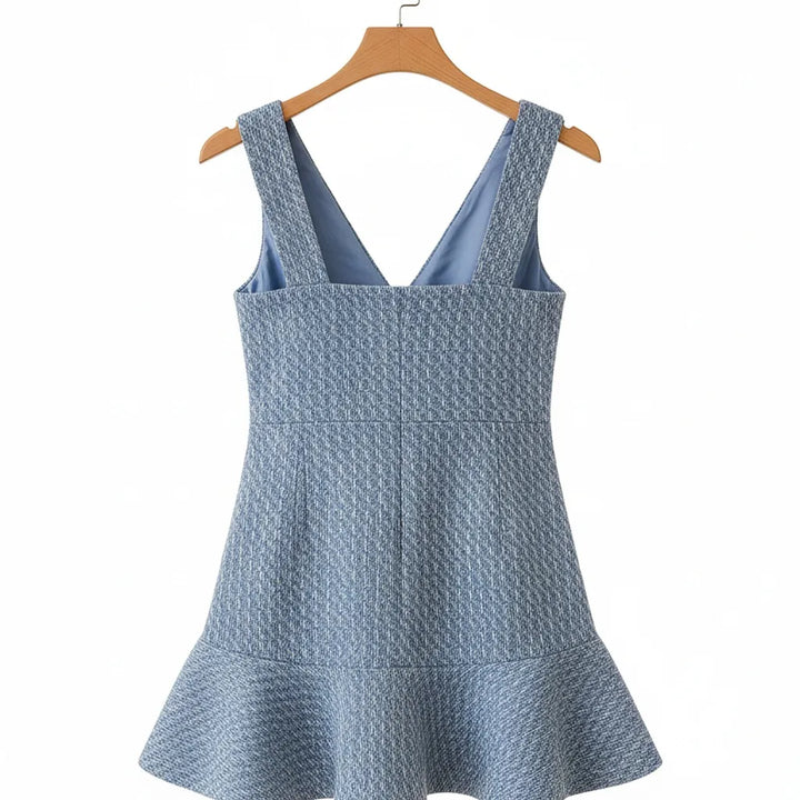 Robe Tweed Bleu