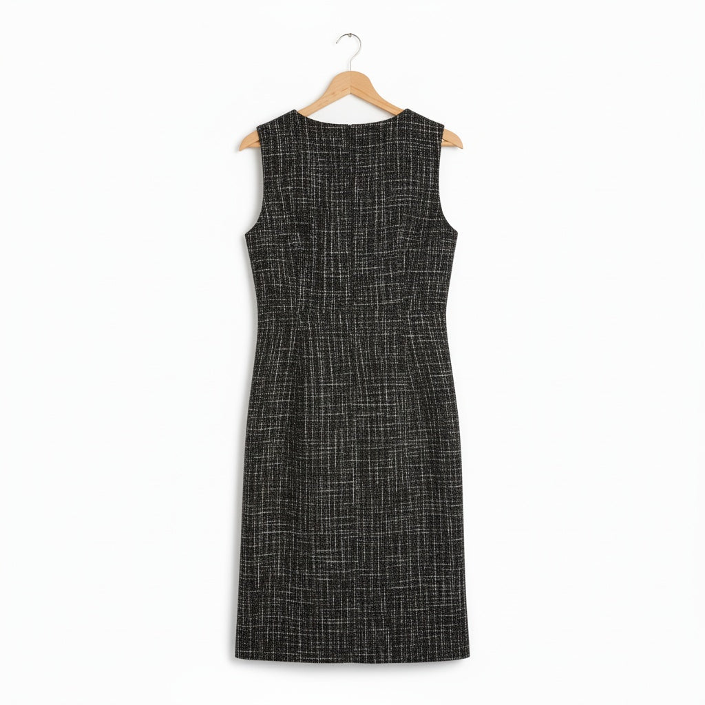 Zwarte Old Money Jurk