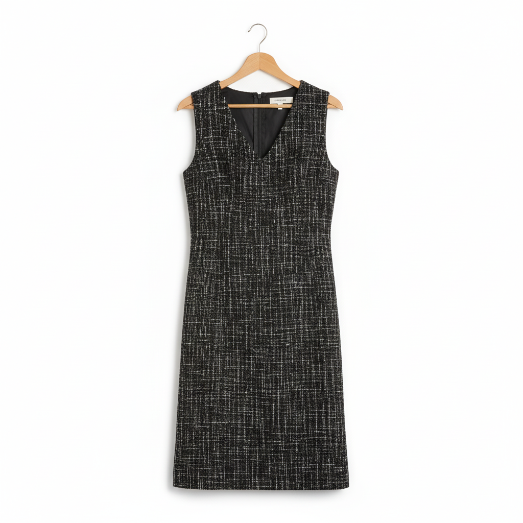 Zwarte Old Money Jurk