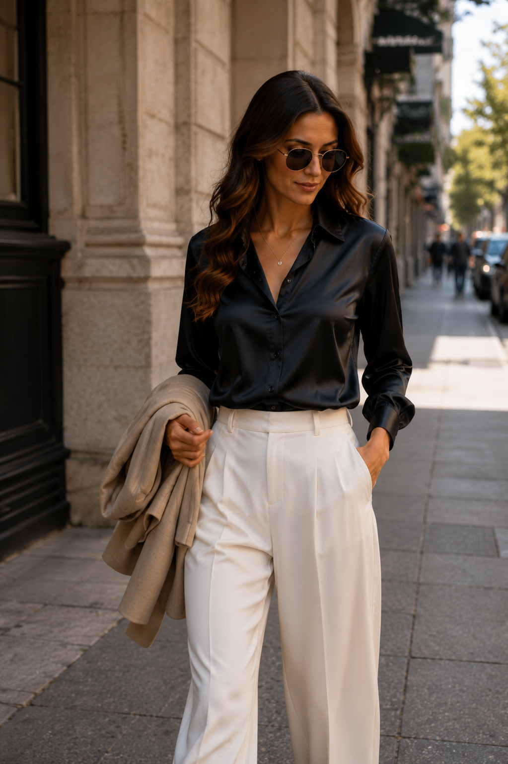 Rosalie Satijn Blouse Dames