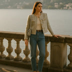 Korte Tweed Blazer voor Dames