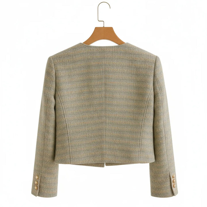 Veste Courte Tweed Femme