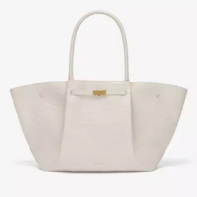 Luxe Oversized Schoudertas met Gouden Sluiting